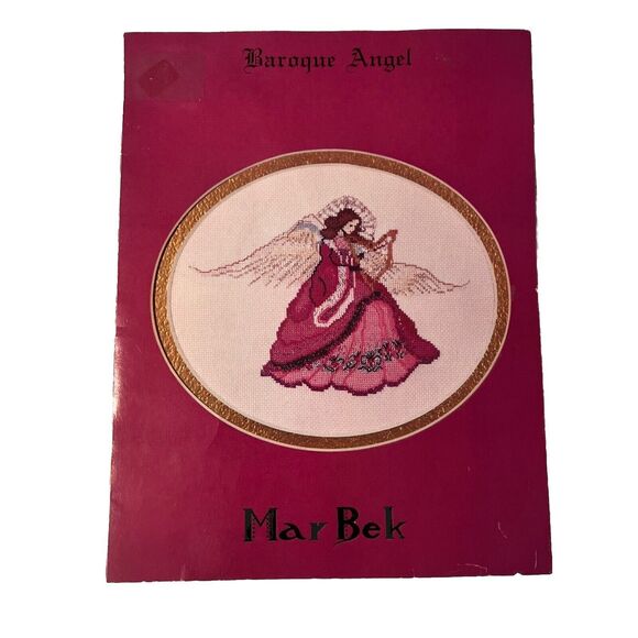 Vintage Baroque Angel Rebecca Waldrop Mar Bek Counted Cross Stitch Chart OOP - Picture 1 of 2